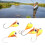 5 Stück Eisfischen Jigs Set, Hochkohlenstoffstahl, 5mm Köder 13