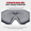 Blackout Night Blindfold with Adjustable Strap, Light Blocking Sleep Eye Mask Featuring 3D Contoured Cup for Zero Eye Pressure, Soft Rebound Memory 3