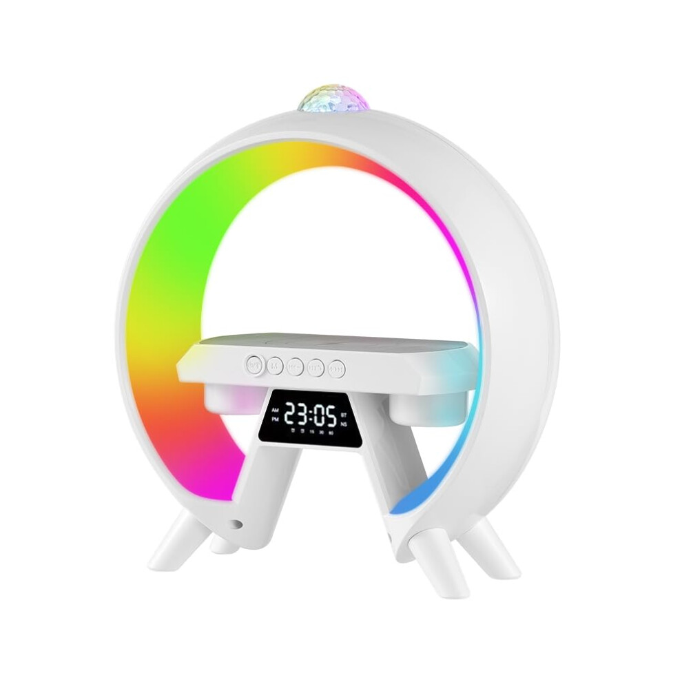 Wireless Speaker Bt Portable With Atmosphere Lamp, Time Display, Alarm Clock 9426802482041
