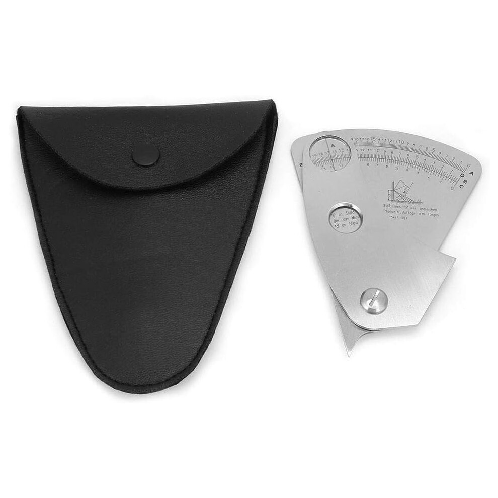 Professional Stainless Steel Gauge For Welding, Fillet Weld Throat Size And Length Angle Of Preparation Measurement Tool 9448196393185