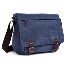 Crossbody-taske til mænd og kvinder, laptoptaske til 16 tommer med flere rum, let og praktisk vintage messenger-taske med slidstærk, vasket design