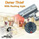 Solar-Powered Dummy Security Camera, Realistic Red Flashing Light For Indoor Outdoor, Security Warning Sticker, Easy Installation, Adjustable Angle 4