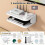 Multi-Function Floating Shelf for Routers and Media Devices, Wall Mounted Wireless Router Storage Box with Cooling and Ventilation Design, 4