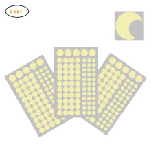 Leuchtende PVC-Wandaufkleber mit Galaxie-Design, leuchtenden Sternen und Monden – Sternenhimmel-Dekoration für Kinderzimmer