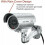 Solar-Powered Dummy Security Camera, Realistic Red Flashing Light For Indoor Outdoor, Security Warning Sticker, Easy Installation, Adjustable Angle 2