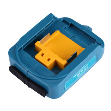 Chargeur USB Makita ADP05 alimenté par batterie, convertisseur de remplacement avec lampe torche LED puissante intégrée, deux ports de charge
