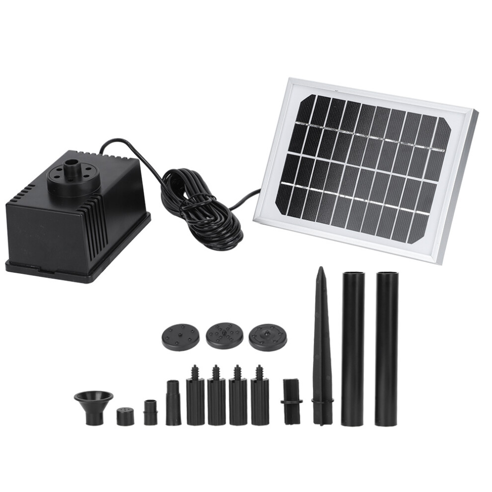 Automatic Restart Solar Fountain Pump For Garden Decor, Brushless Water Pump With Water Cycle Pond Fountain Functionality, Emphasizes Environmental 9441426972860