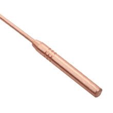 Kupfer-Zungenreiniger-Bürste mit Etui – Roségold, 14x7,5cm
