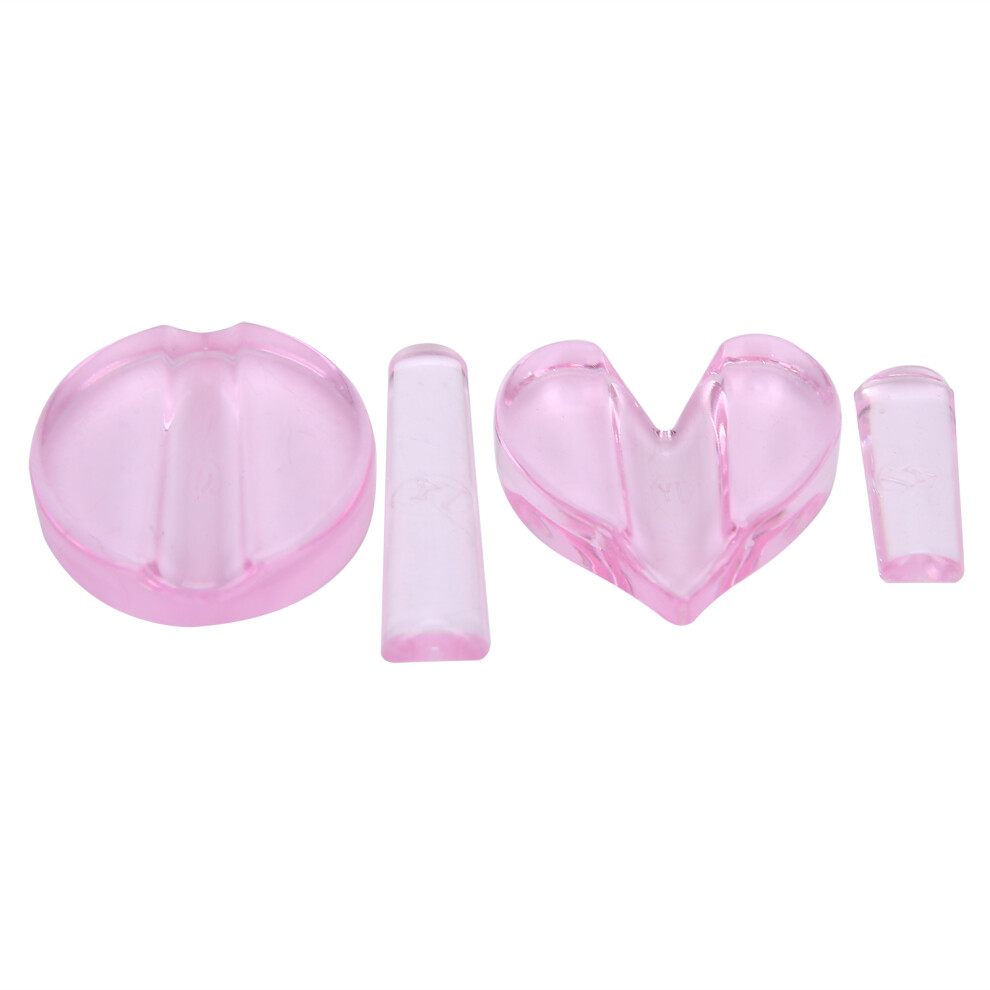 DIY Nail Art Tool For Embossing Moulds, Heart Design Metal Slice Nail Embossing Mould Long Lasting Manicure Embossed Mold With Adjustable Height Suit