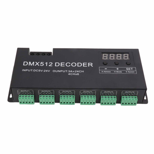 DMX512 LED Controller for Smooth Fading Effects, Multi-Channel DMX Decoder with Advanced Computer Control Chip for Large-Scale Outdoor LED Decoration 1