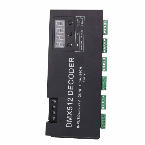 DMX512 LED Controller for Smooth Fading Effects, Multi-Channel DMX Decoder with Advanced Computer Control Chip for Large-Scale Outdoor LED Decoration 2