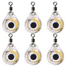 LED Underwater Fishing Light 6Piece Portable Waterproof Night Lights For Saltwater And Freshwater Small FishEye Design