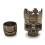 Skull Smoke Grinder Bronze 3-Layer Herb & Spice Crusher 75mm 11