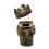 Skull Smoke Grinder Bronze 3-Layer Herb & Spice Crusher 75mm 10
