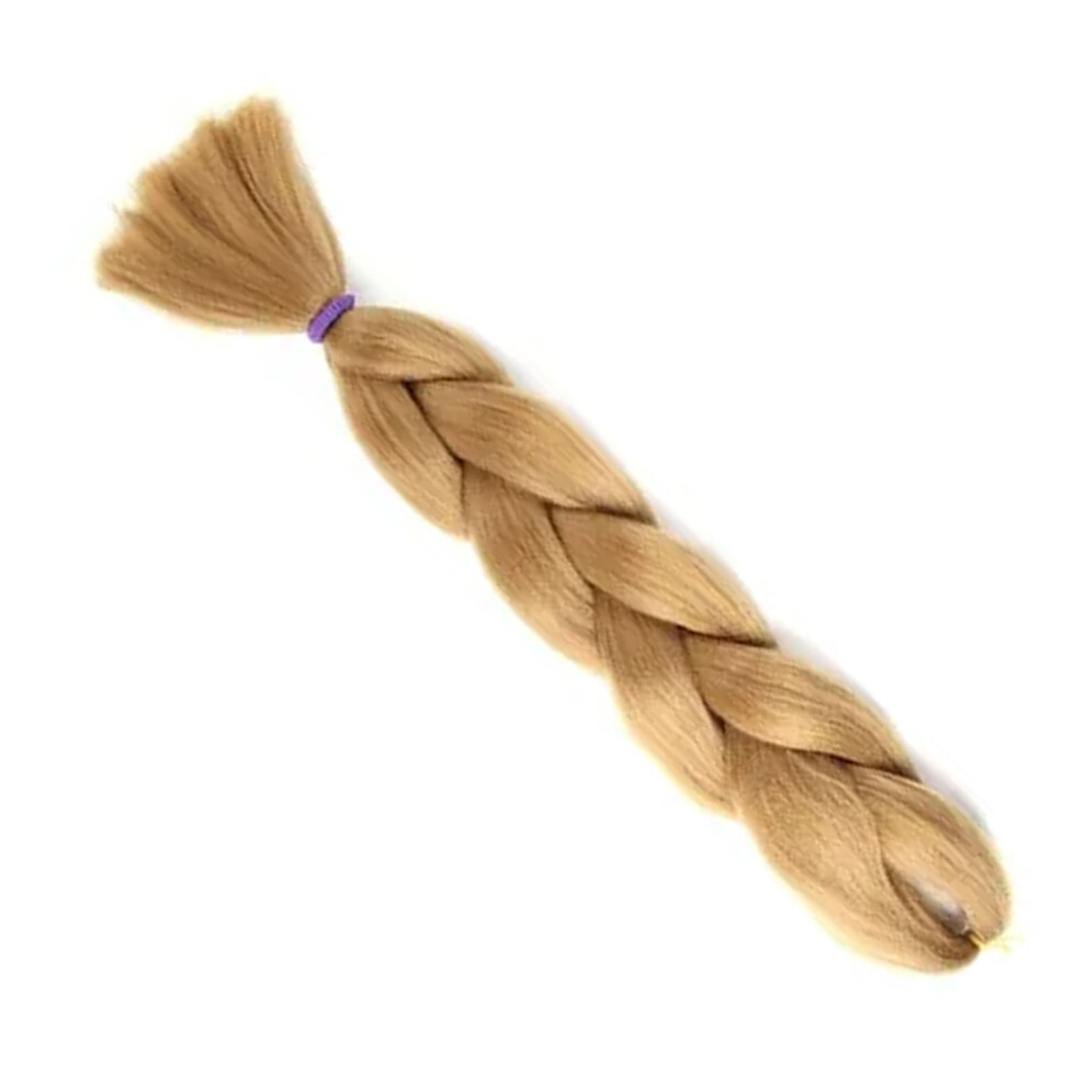 24in High Temp Silk Braided Ponytail Extension for Women, Soft & Realistic