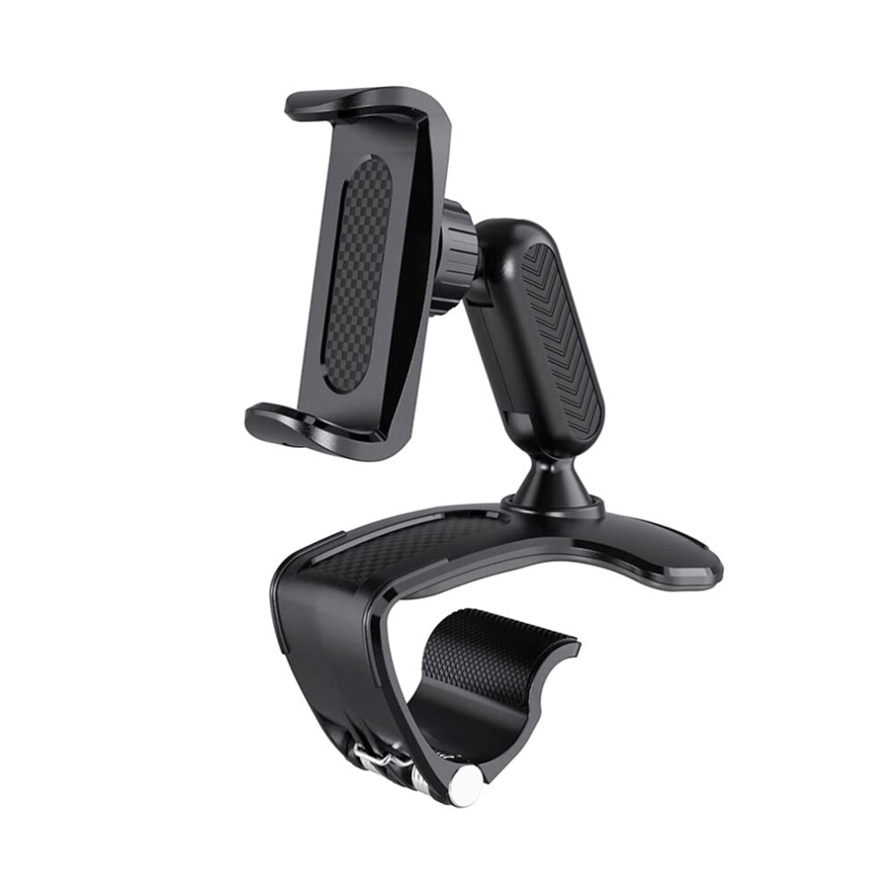 360 Rotatable Adjustable Car Phone Holder For 4 To 7 Inch Smartphones, Multifunctional Dashboard Rearview Mirror Mobile Phone Mount 9426802484335