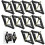10Pcs Wall Switch Box  Tool with Durable Steel Frame for 86mm Outlet Back Box Fix Clamp 1