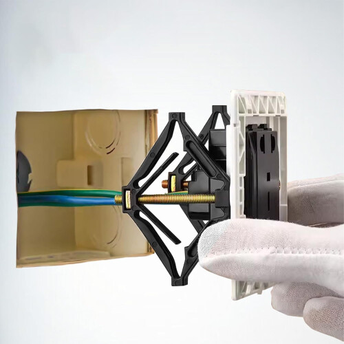 10Pcs Wall Switch Box  Tool with Durable Steel Frame for 86mm Outlet Back Box Fix Clamp 1