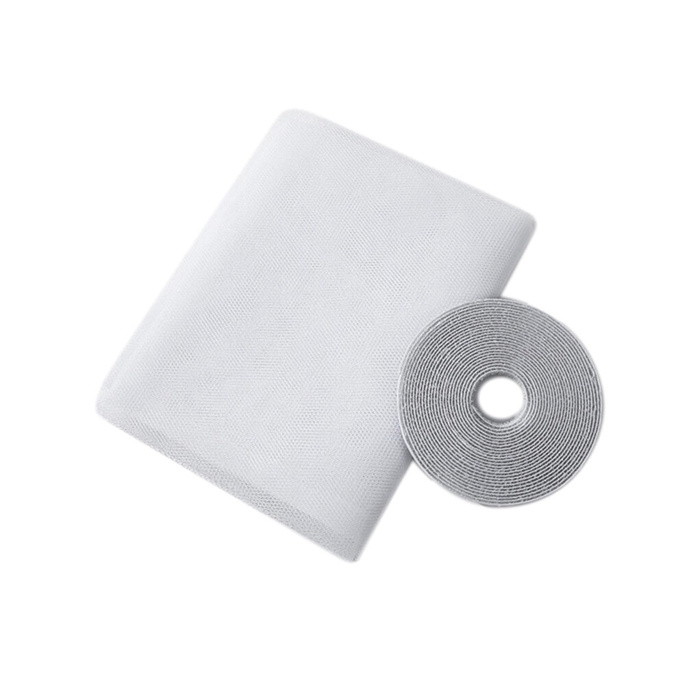 1Pc Fly Mosquito Window Net Insect Mesh Window Screen Indoor Mesh Bug Mosquito Net Easy To Install With Tape Home Textiles (1.3X1.5m White) 9426802485608