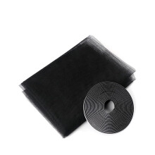 Indoor Insect Fly Mosquito Window Screen Net for Kitchen Window (Black 1.5x2m, 2pcs)