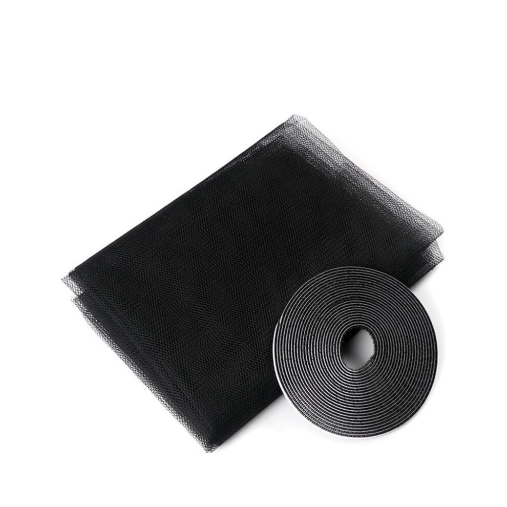 Indoor Insect Fly Mosquito Window Screen Net For Kitchen (Black 1.3X1.5m, 2Pcs) 9347817024296