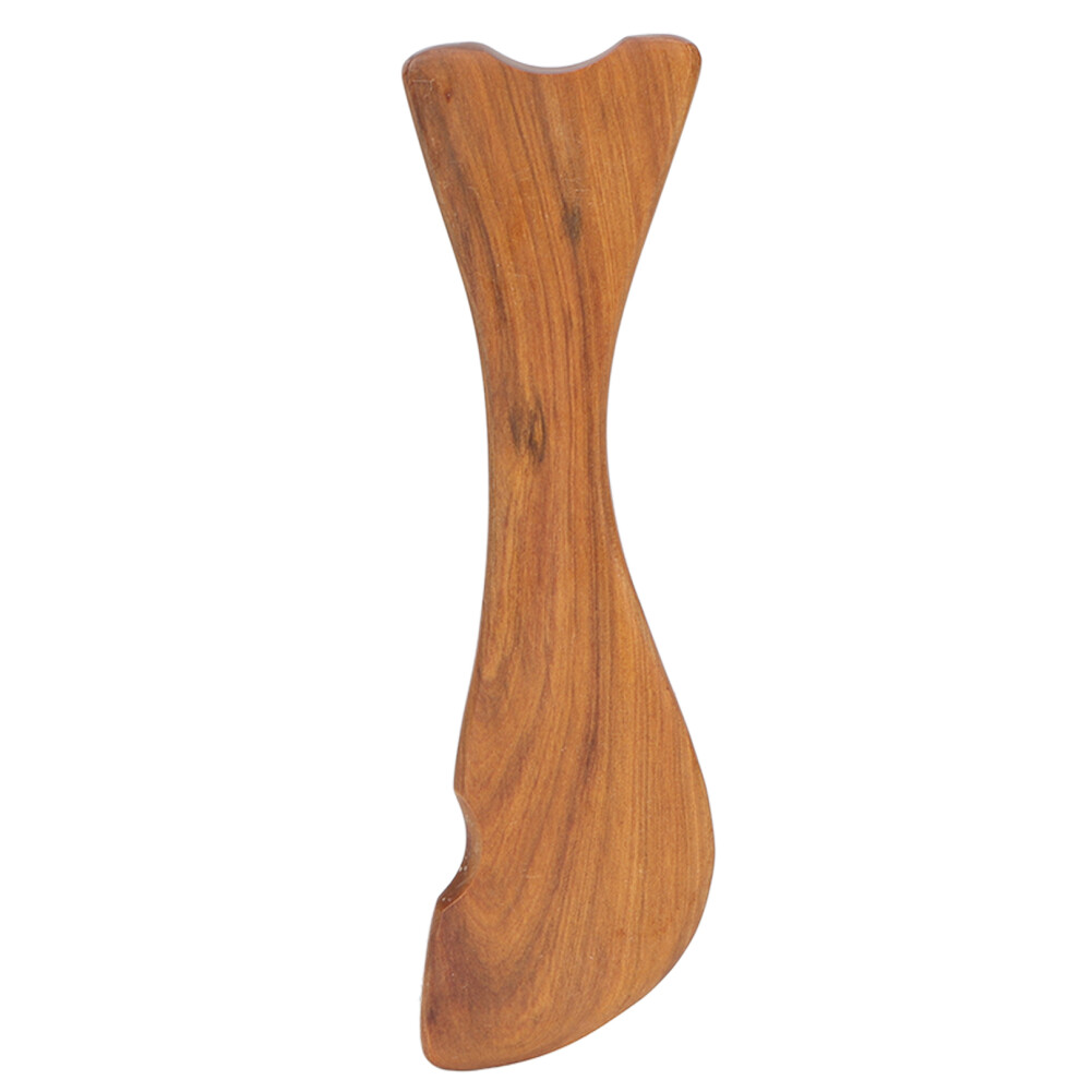 Artisan Wooden Gua Sha, Ergonomic Design For Lymphatic Drainage, Facilitates Facial Massage To Reduce Puffiness And Promote Blood Circulation In A R