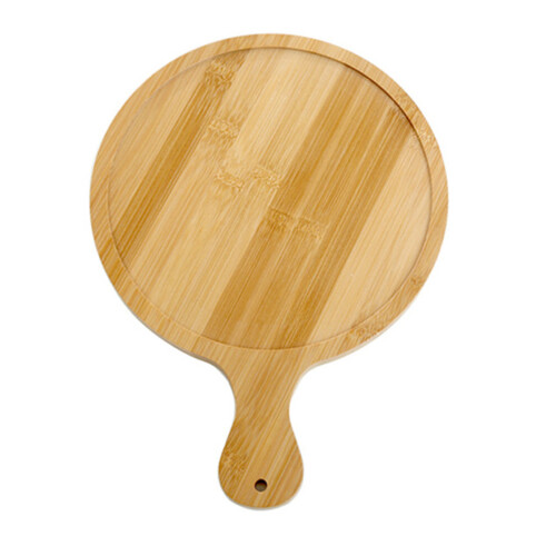 Comfortable 10in Bamboo Pizza Plate with Clear Texture for Home & Dining 1