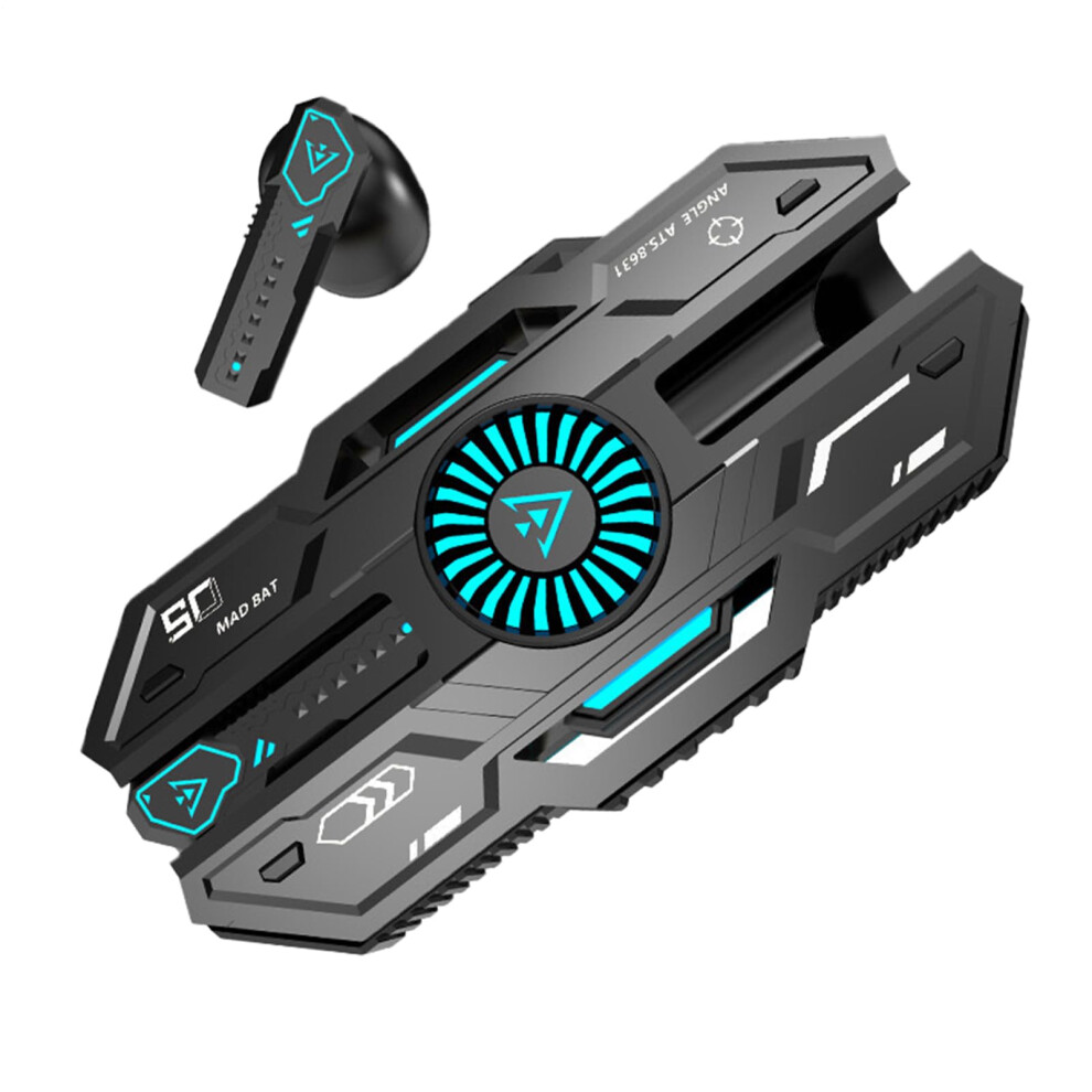 Wireless Earbuds Noisecancelling Rgb Lighting Sweatproof For Commuting Office Workout Cycling Studying Sleeping Black 9426802486537
