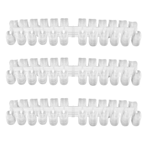 3 Pack Short Square Nail Color Display Tips for Salon & DIY Use 1