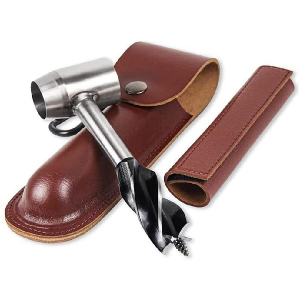 Bushcraft Hand Auger Wrench Wood Drill Peg Hole Maker Multitool Survival Settlers Tool Wood Auger Drill Bit 9347817122312