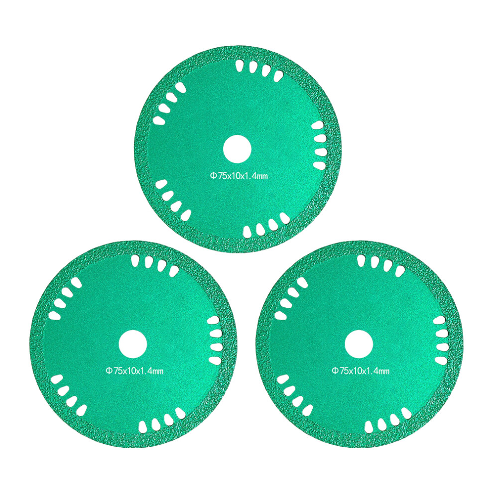 3Pcs Tile Seam Cutting Disc Angle Grinder Brazing Cutting Blade Disc For Glass Tiles For Precision And Durability Blades 6935161431667