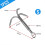 (S) Grappling Hook 3Claw Climbing Hook Stainless Steel Grapnel Hook Small/Large Size 1
