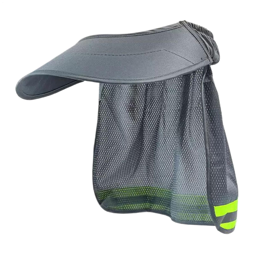Schutzhutschirm Â Mesh Neck Sunshade For Construction, Reflective Strips, Helmet Attachment, Gray 9426802489422