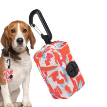 Dog Bag Container Portable Poop Dispenser Stool Catcher Bag Holder Lightweight Outdoor Dispenser Cust Orange1