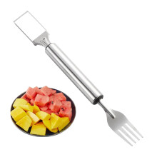 Watermelon Cutter Fork 2in1 Fruit Slicer with Ergonomic NonSlip Handle for Kitchen and Picnic
