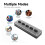 Black Mini 5-Key USB Wired/Wireless Bluetooth Keypad Silicone Keys 5