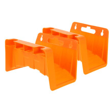 2 pieces wallmounted hose holder, sturdy plastic hose organizer for garden installation, water storage organizer for your outdoor areas