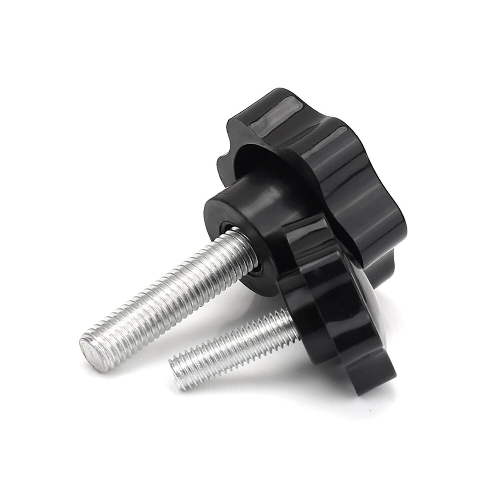 Knurled Screws, Starshaped M4 M5 M6 M8 M10 M12 Plastic Grip (M6 Head 25Mm) Ref: 8844 9382693715012