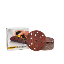 Sanding Paper Dia 150mm 15Hole P100 50 Pcs For 150mm Eccentric/Orbital Sanders Wood Mineral Varnish UC61105010