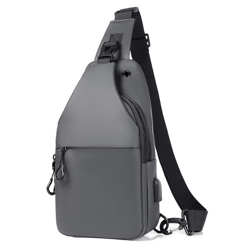 Τσάντα ώμου crossbody για άνδρες, αδιάβροχο σακίδιο πλάτης Oxford από ύφασμα με θύρα USB,