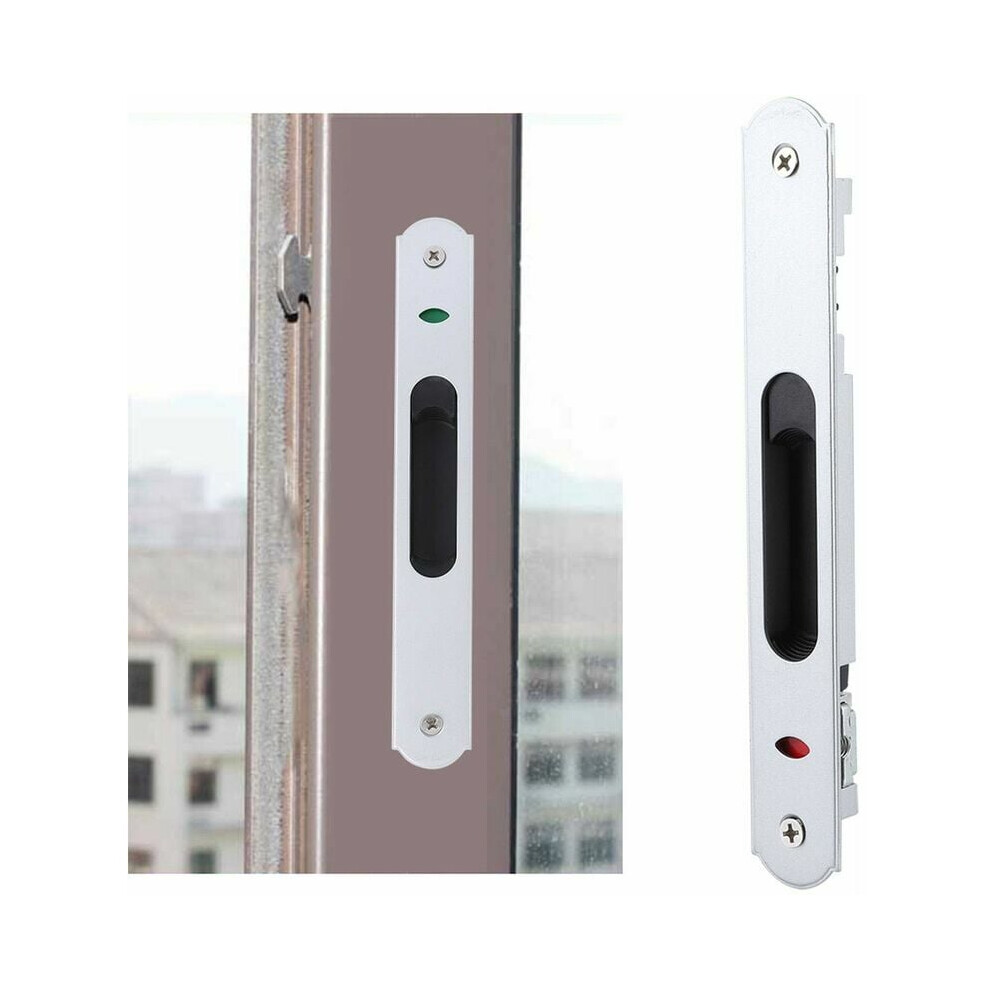 Flush Barn Door Handle, Patio Door Handle Set With Key Cylinder, Glossy Switching Mechanism Ensures Smooth Operation, Corrosion And Oxidation 9004841740508