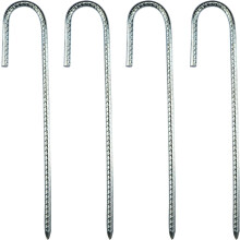 Picchetti per tenda zincati da 30 cm, resistenti per gli amanti dell'outdoor, design antiscivolo, ottima tenuta, facile installazione e rimozione,