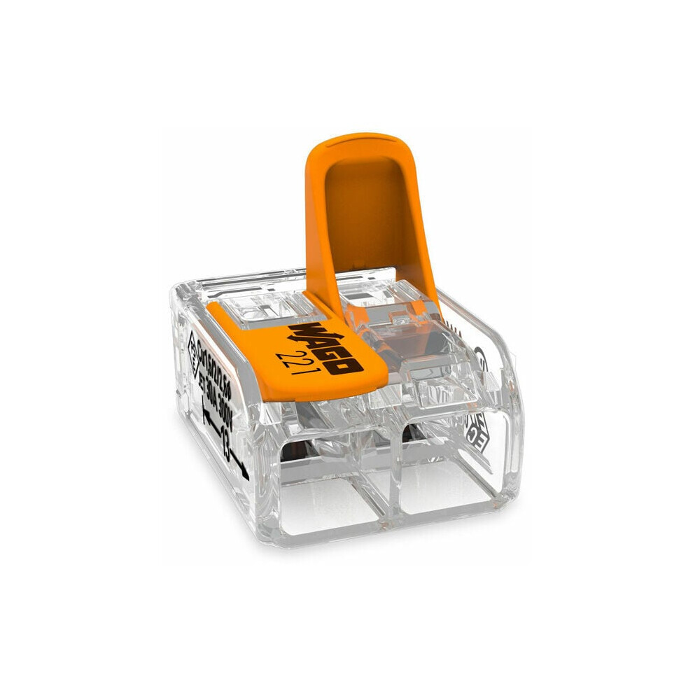 Splicing Connectors For Solid And Stranded Wires, Lever-Nuts 2 Conductor Compact Connectors With Automatic Connection Technology For Fast Reliable 9004841816265