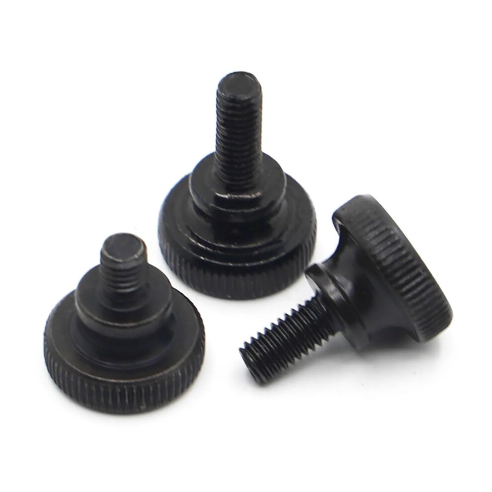 M3 M4 M5 M6 M8 M10 Gb834 Black Steel Knurled Step Head Screw (35Mm, M3 5Pcs) 9347817041927