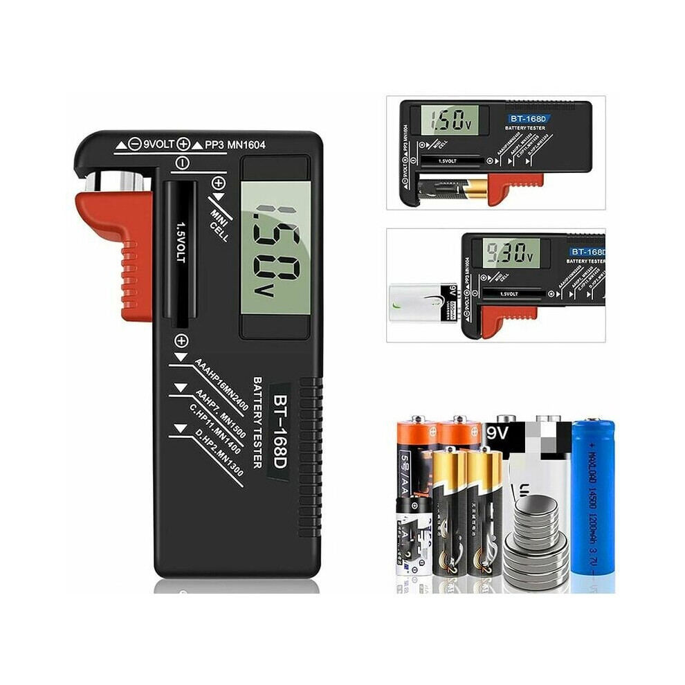 Portable Battery Checker, Household Batteries Tester With Digital Display For Multi Size Battery Compatibility, Upgrade Battery Testing Accuracy, 9004841670836
