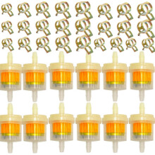 Abraçadeira de silicone para mangueira de vácuo de combustível, acessório universal de filtragem em linha para motocicletas e scooters, aço
