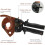 Copper-Aluminum Cable Scissors, Red Indicator Point for Precise Locking, Enhanced Versatility with Rotatable Blade, Long Lifetime and Lightweight 3
