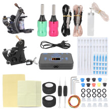Professional Quality Tattoo Kit Including Durable Coil Machines Voltage Display Power Supply Easy Installation Tools For Tattoo Beginners And