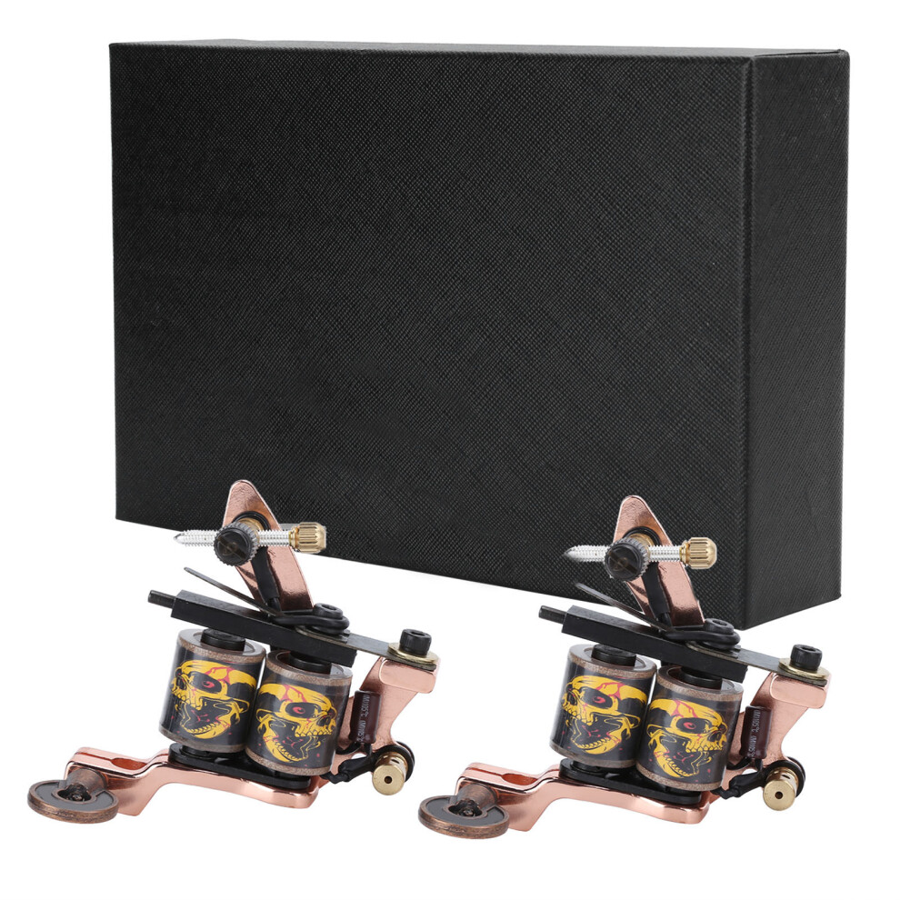 Tattoo Liner Shader Machine, Beautiful Appearance Tattoo Coil Machine, Hot Oil Technology Treatment Enhanced Conductivity Stable Performance for