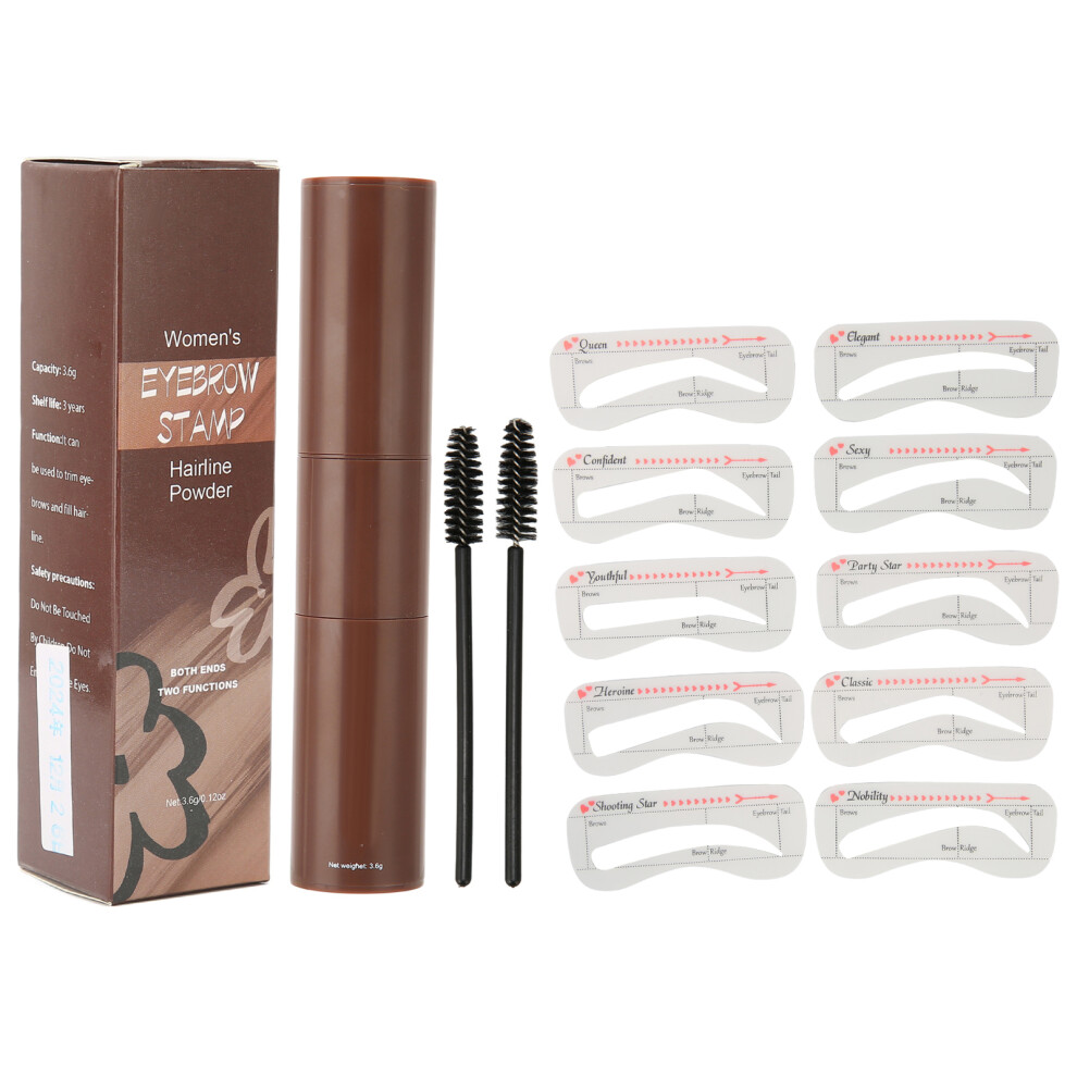 Eyebrow Stamp For Perfect Arches, Smart Eyebrow Stencil Kit With Waterproof Brow Powder And Stamps, Cruelty Free Long Lasting Natural Looking Brows